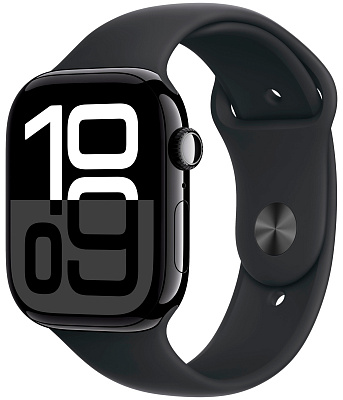 Смарт-часы Apple Watch Series 10, 46 мм цвет «чёрный глянец» 